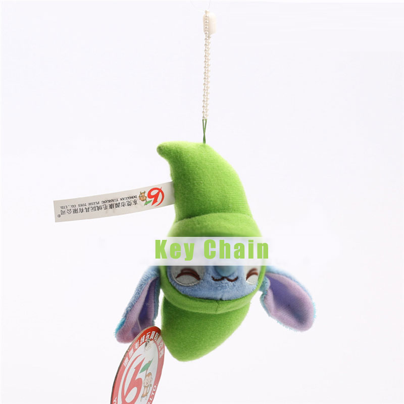Green Plush Toy Doll Car Key Chain Bag Hang Key Ring
